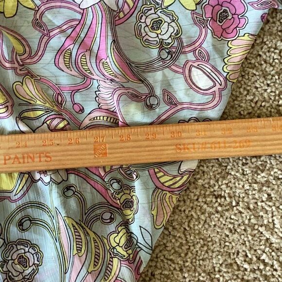 Badgley Mischka Floral Chiffon Sheer Blouse Tunic Top Women’s L/XL - Picture 14 of 16